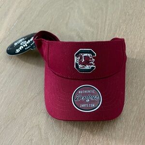 Zephyr Visor with Embroidered South Carolina Logo gamecocks